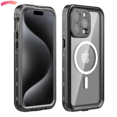 Outdoor Case 360° Stoßfest Wasserdichte Schutz hülle für iPhone 15/Plus/Pro/Max