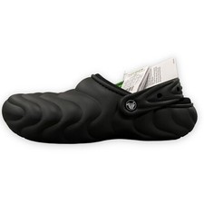 Crocs Lined Overpuff Clogs Mens 10 Black Slip On Shoes Black Classic 210059-001