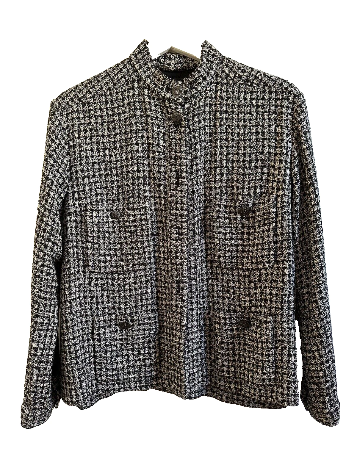 GIACCA CHANEL SETA NERA FR 44