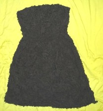 NEW WITH TAGS ZARA EVENING DRESS size L black strapless party prom cocktail