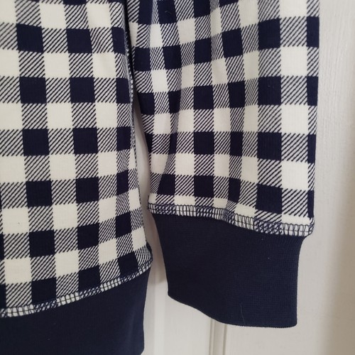 Lands End Serious Sweats Womens Sweatshirt XTRA SMALL Plaid Check Preppy Boating - Picture 5 of 9