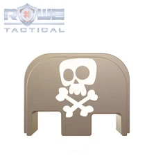 Rowe Tactical Rear Slide Cover Plate for Glock Gen 1-5 - FDE - Skull Cartoon