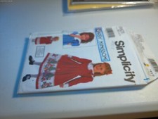 Simplicity 9925 Sewing Pattern Daisy Kingdom Girls Dress Size 3-6 Doll Clothes