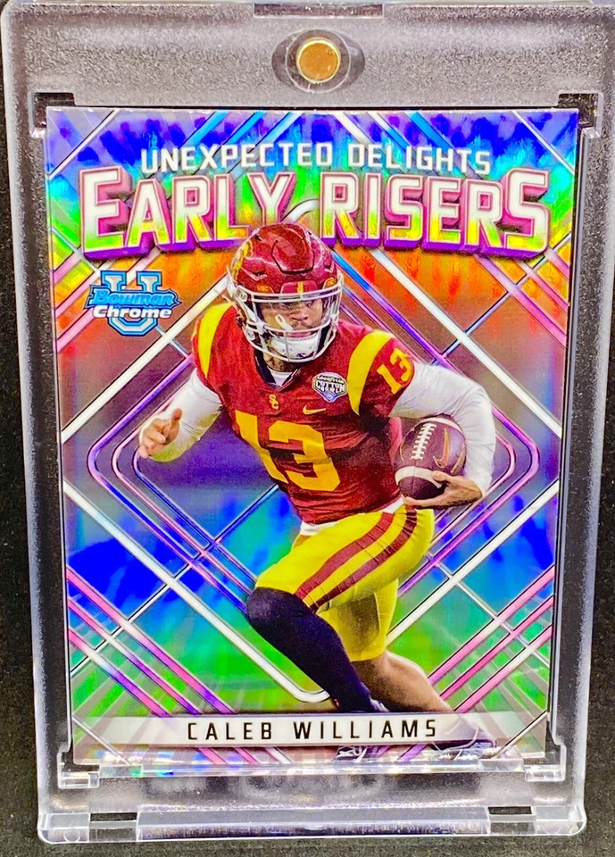 CALEB WILLIAMS REFRACTOR ROOKIE RC Silver Holo SP Insert USC - INVEST BEARS #1 Foto 4 de 4