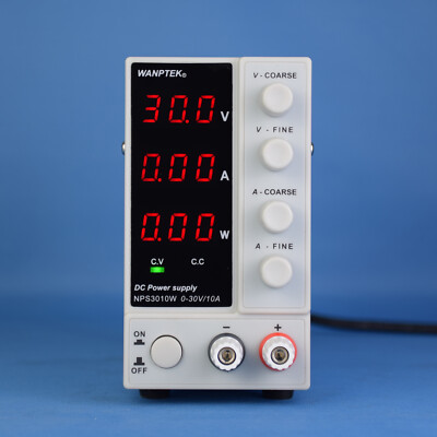 Regelbar Labornetzgerät Labornetzteil DC Trafo Stabilisiert 0-30V 0-10A 300W DHL