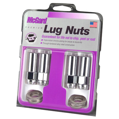 McGard Chrome Extra Long 1.365 Shank Style Lug Nut Set of 4 (M12 x 1.5) 63016
