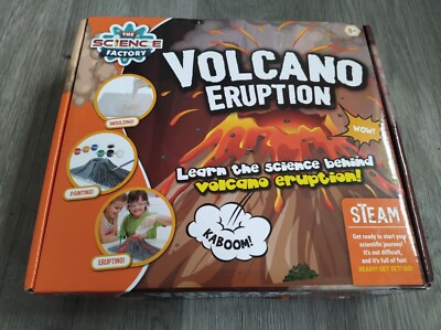 Vulkanausbruch für Kinder ab 8+ Science Factory Experimente Neu Angebot lesen