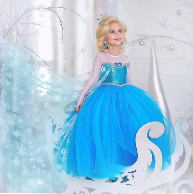 Elsa Costume, Elsa Birthday Dress, Party Gown, Ice Blue Tutu Dress, Elsa Dress | eBay Elsa Costume, Elsa Birthday Dress, Party Gown, Ice Blue Tutu Dress, Elsa Dress | eBay
