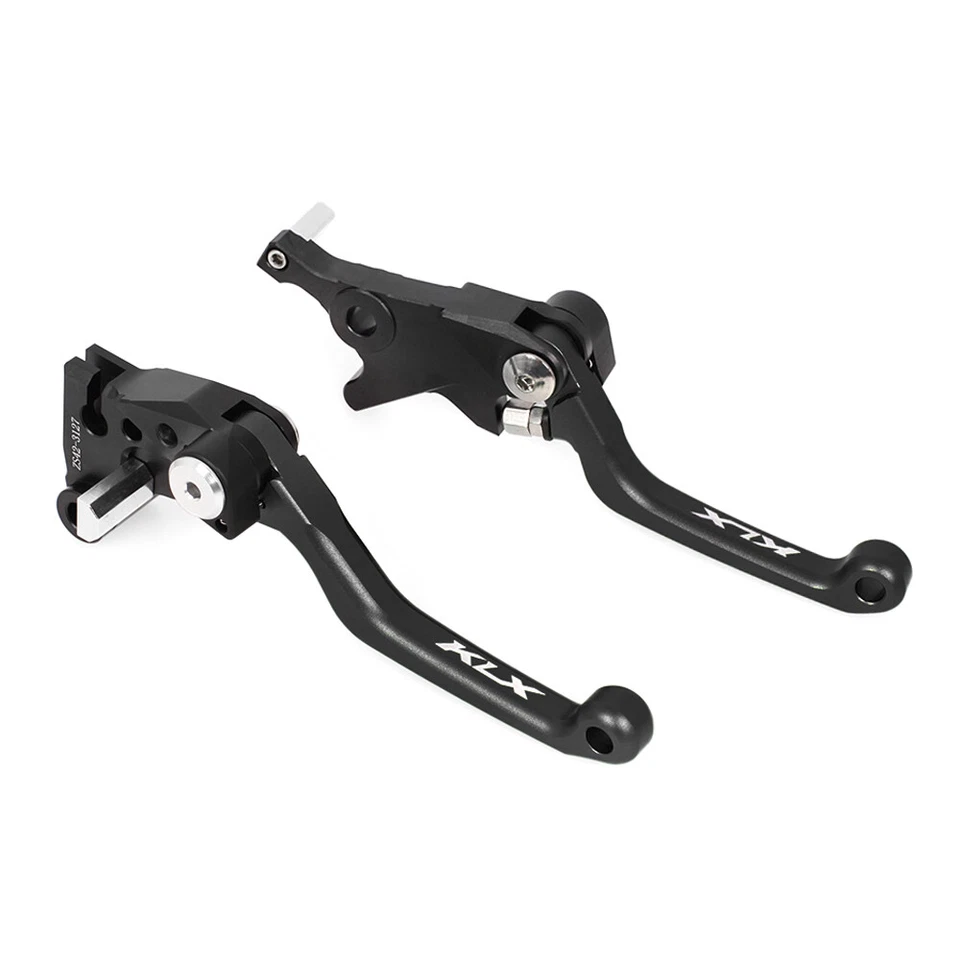 Palanca de embrague de freno pivote CNC negra para KAWASAKI KLX140 KLX140L KLX140G 2017-2021 Foto 3 de 4
