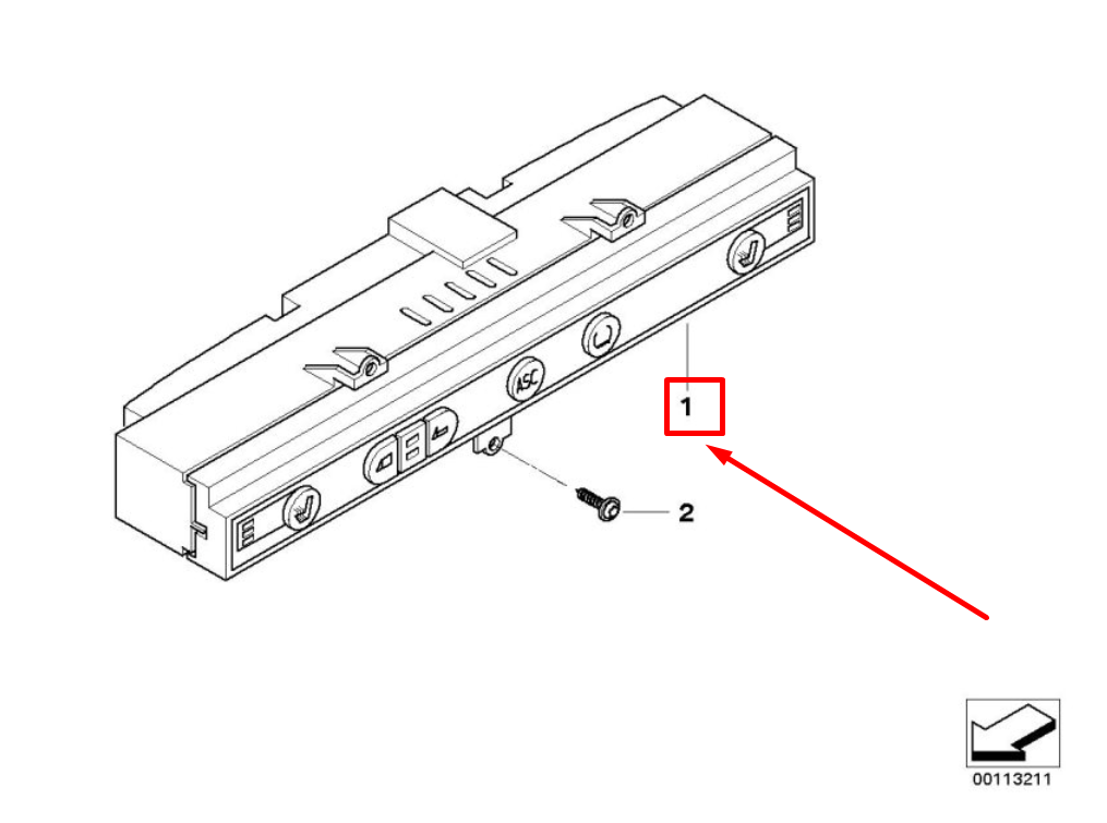 BMW Z4 Roadster E85 Center Console Switch 6926959 61316926959 NEW  