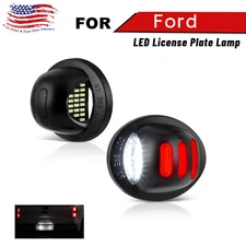 2 For Ford F150 F250 F350 Accessories RED TUBE LED Rear License Plate Tag Light