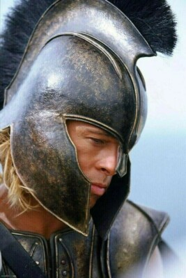 #ad Trojan Helmet Brad Pitt Troy Helmet Troy Greek Achilles Trojan helmet troy movie $140.40