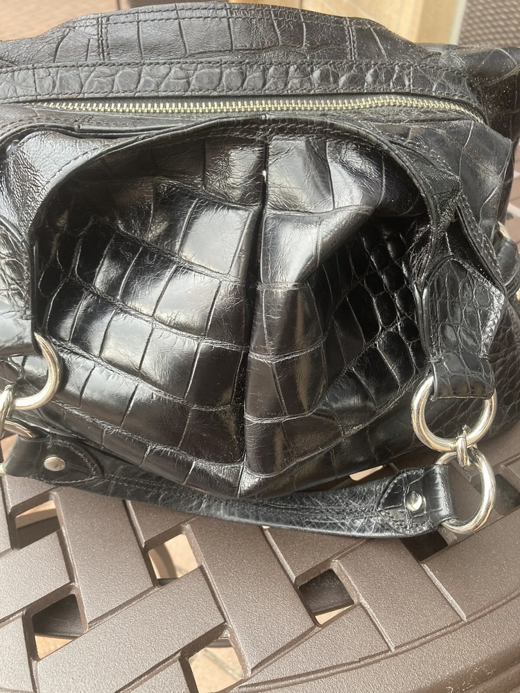 authentic coach handbag. madison Croc Embossed limited edition
