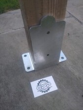 PERGOLA Bolt Down POST SUPPORT Bracket BASE Foot 100mm 5mm Thick VERY HEAVY DUTY