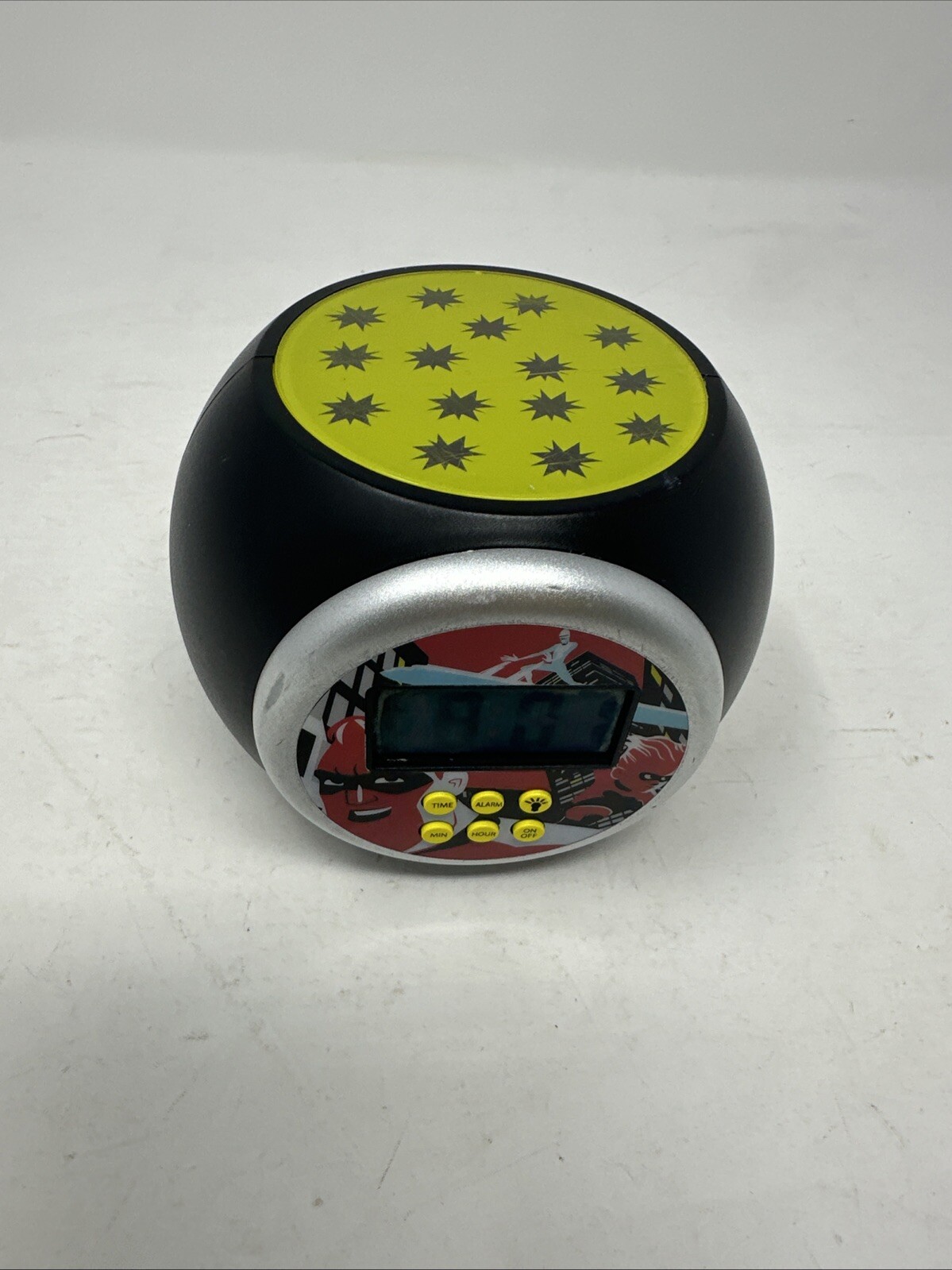 Disney Pixar Incredibles Dash Projection Color Changing Alarm Clock WORKS RARE photo