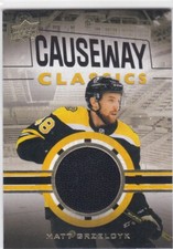 MATT GRZELCYK 2023-24 UPPER DECK BRUINS CENTENNIAL CAUSEWAY CLASSICS JERSEY