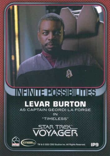 Star Trek The Next Generation chase card IP9 Capt Geordi Infinite Possibilities - Picture 1 of 2