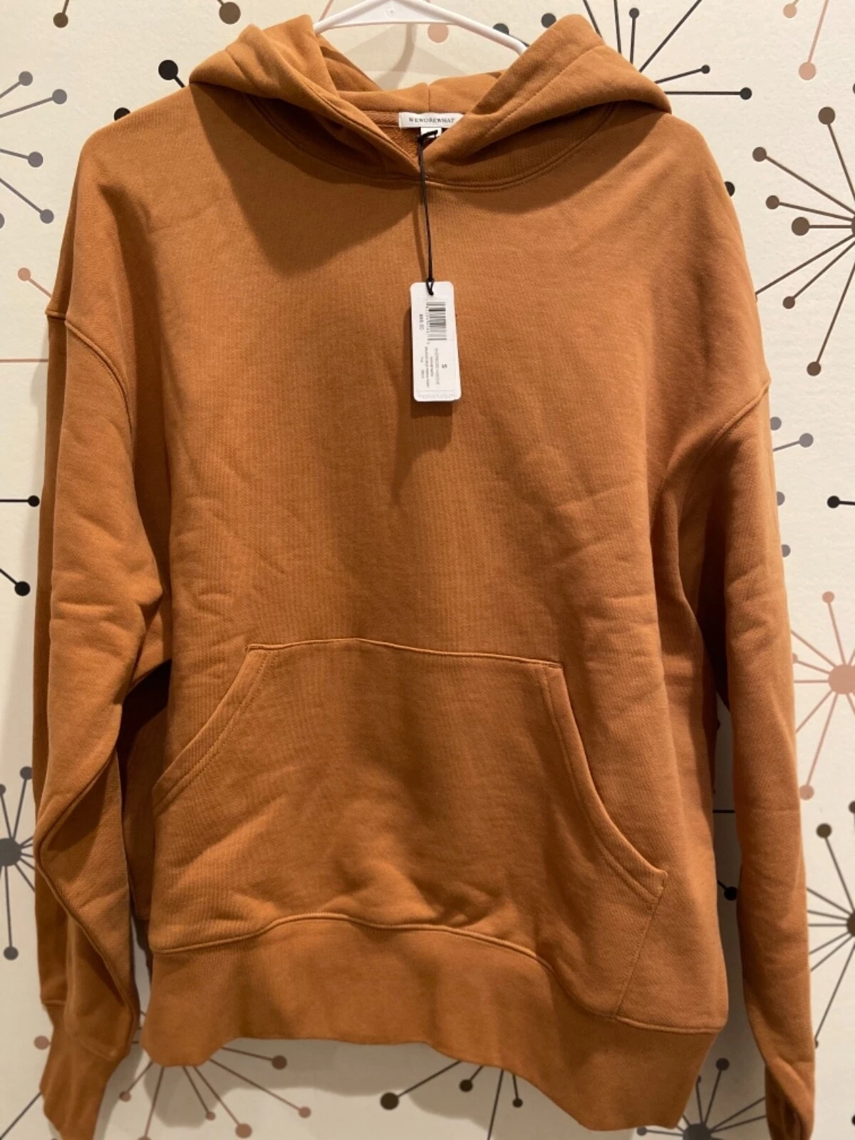 WeWoreWhat Oversized Hoodie, Brushed Back French Terry, Gold size small