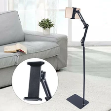 135cm 360° Rotation Phone Tablet Floor Stand Holder Adjustable Height Flexible