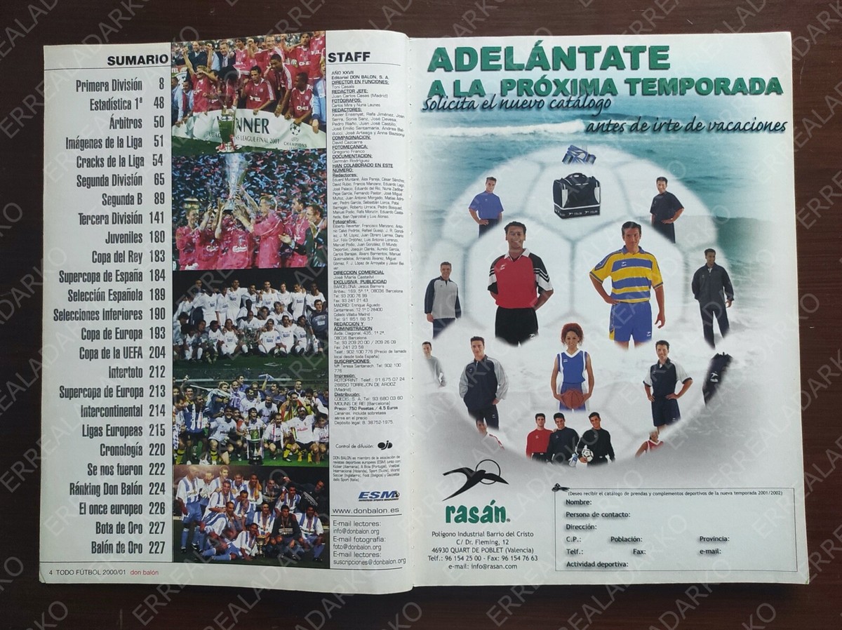 poster villarreal cf 2001/2002 - revista don ba - Comprar Carteles de