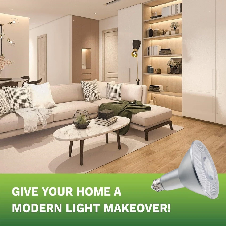 4Pack PAR38 Outdoor LED Flood Wet Light Bulb, 15W (120W), 3000K, E26 - Image 3 of 4