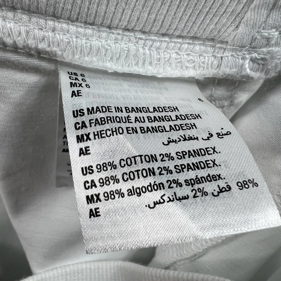 Karen Scott Shorts Womens Size 6 White Pockets Stretch New - Image 4 of 4