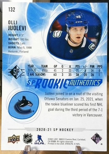 2020-21 Upper Deck SP Rookie Authentics u-pick - Picture 46 of 54