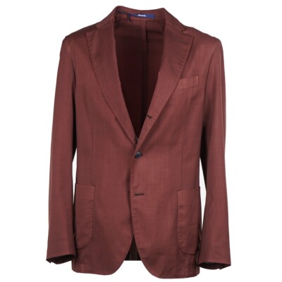 Drumohr Rust Burgundy Lightweight Wool Suit 40R (Eu 50) NWT