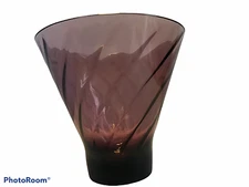 Vintage Moroccan Amethyst Candy Jar Bottom Only No Lid