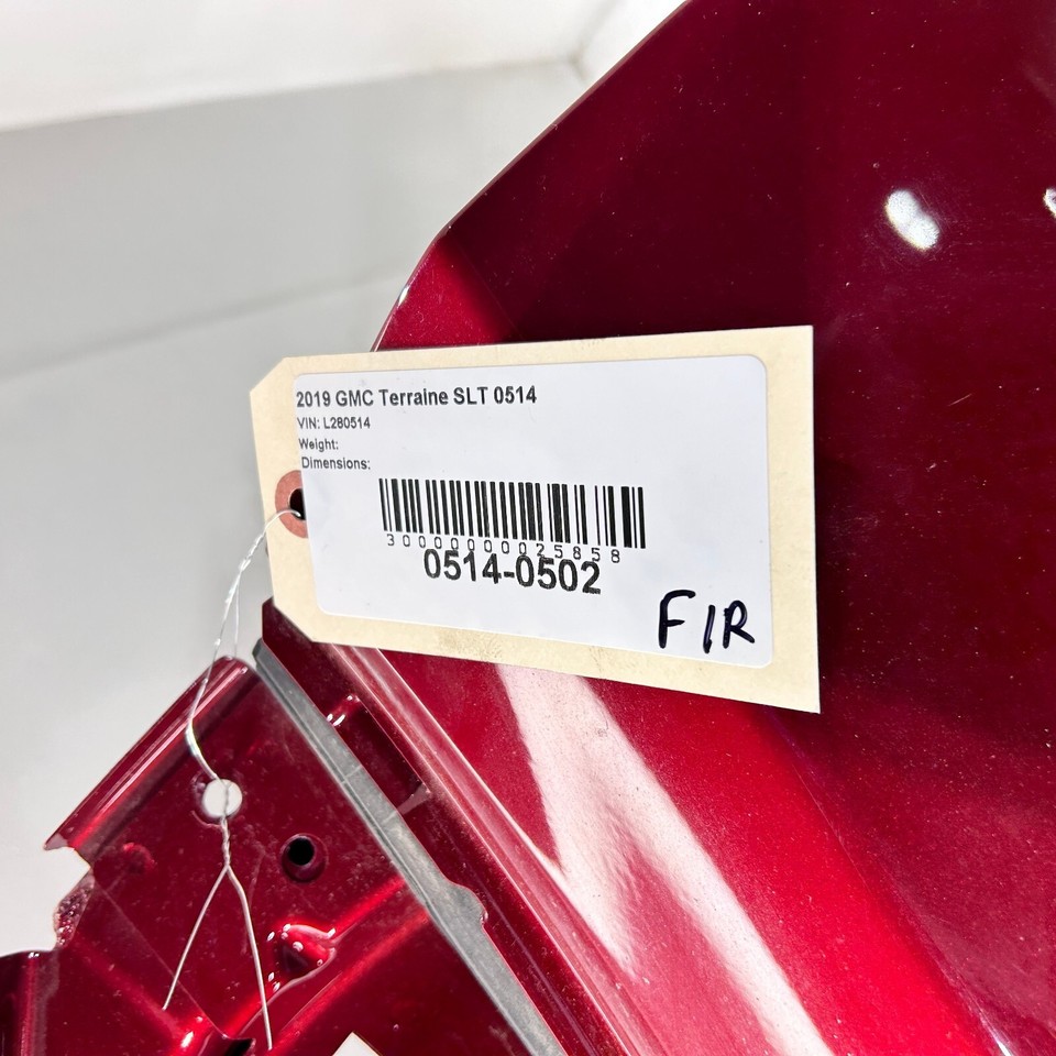 2018-2023 GMC TERRAIN FRONT PASSENGER EXTERIOR DOOR SHELL PANEL OEM RED ...