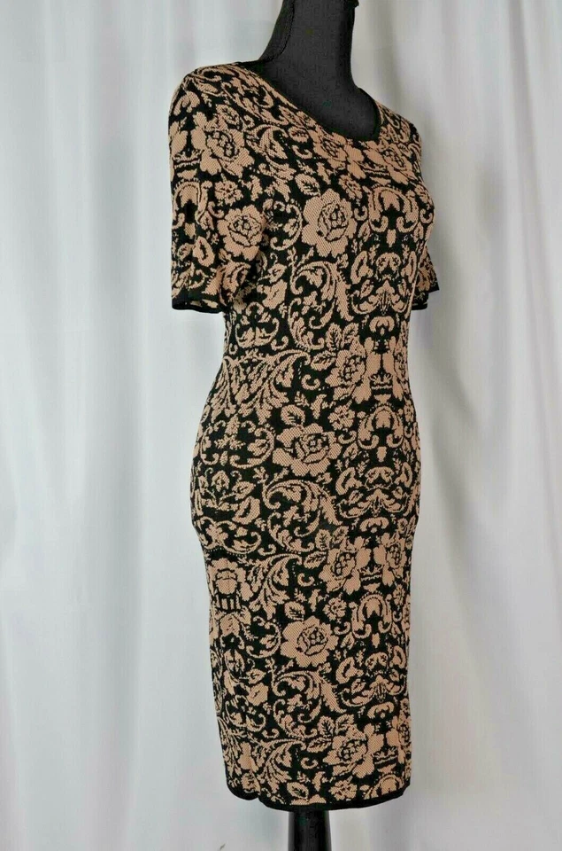 Torn By Ronny Kobo Women's Dress Size Medium Knit Floral Casual Viscose Blend - Image 4 of 4