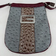 Guess Mini Tate Crossbody Purse WOMENS Ruby Multicolor Zip Close Logo