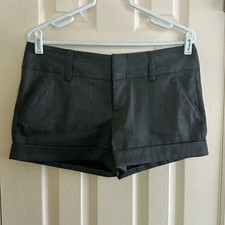 NEW Alice + Olivia Dark Gray Dress Shorts Size 8