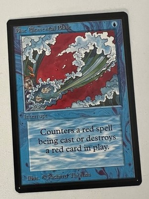Magic the Gathering MTG Beta Blue Elemental Blast NM  (Beta Bob)