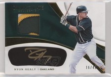 2017 Panini Immaculate Carbon Material Signatures 16/49 Ryon Healy Auto 1h1