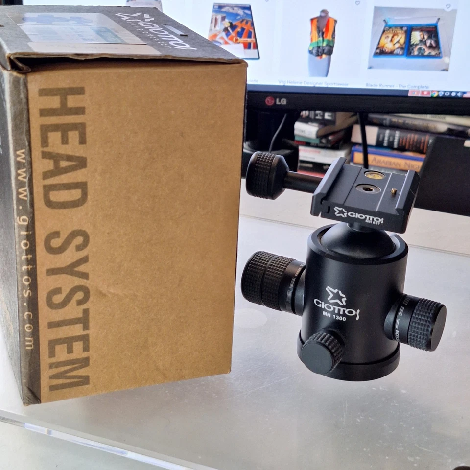 Giottos MH1300 Ball Head for Tripod Quick Release Clamp Video Smooth - Image 4 of 4
