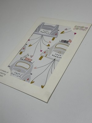 JUST MARRIED Geschenkpapier Hochzeit Geschenkpapier 70 x 50 cm x 2 Caroline Gardner