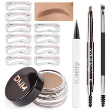 evpct Eyebrow Stencils Kit for Women Shaping, Eyebrow Shaper Makeup Kit, Eye ...