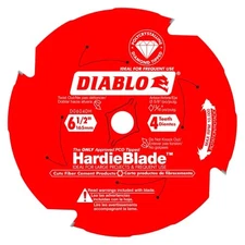 Diablo D0604DH 6-1/2" x 4-Teeth HardieBlade™ Saw Blade for Fiber Cement