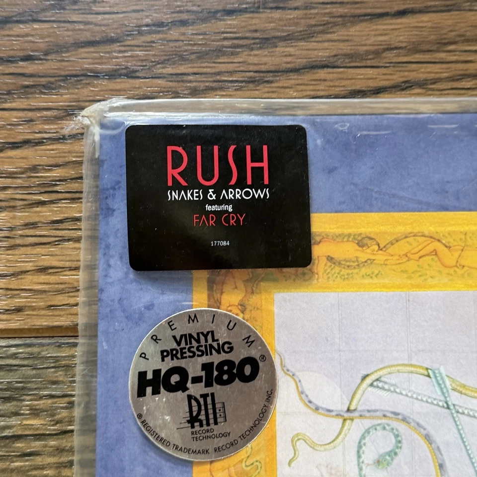 Rush Snakes & Arrows 2LP 180g Vinyl 2007 Atlantic Rock Prog Hype Stickers - Image 3 of 4