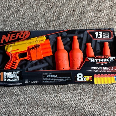 3x NERF Alpha Strike Targeting 13 Piece Set Blaster 4 Half Targets & 8 Dart