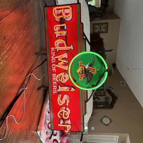 Vintage Budweiser King of beers neon sign 30" 1990s working