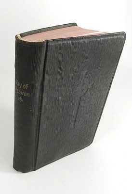 Vintage Schlüssel des Himmels Katholisches Gebetbuch Andacht 1918 große Schrift Tasche