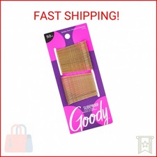 Goody SlideProof Bobby Pins - 50 Ct, Metallic Blonde, High Gloss Bobby Hair Pins