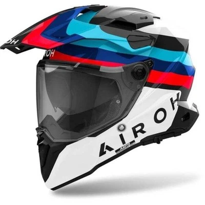 CASCO INTEGRALE AIROH COMMANDER 2 DOOM BLACK GLOSS