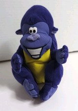 Zyrtec Purple Gorilla Plush Beanbag Toy Advertising Promo Monkey 6 Inch 1998