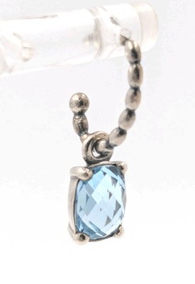 PANDORA Cool Breeze Blue Topaz Single Earring