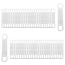 Clothing Hanger Grips 50PCS 10.5x2cm Clear Non-Slip Rubber Clothes Hanger Str...