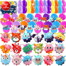 24 Pack Prefilled Easter Eggs with Toys Inside, Easter Basket Stuffers with Pop