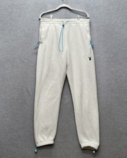 Playboy By Pacsun Men Activewear Pants M White Sweatpants Bunny Embroidery